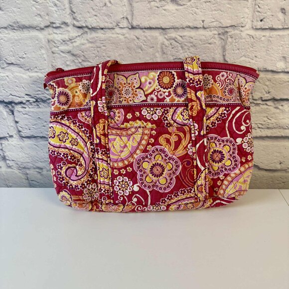 VERA BRADLEY Medium Double Strap Shoulder Bag (RASPBERRY FIZZ) - Picture 2 of 7